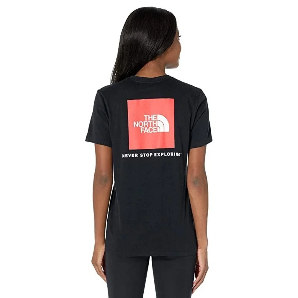 The North Face Women's S/S Box NSE Tee Black‎ Knit Tops SMALL - Picture 2 of 8